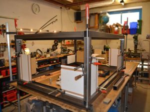 Manufactured in the workshop: Steel frame